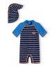 Minoti 2tlg. Set: Badeanzug 23swim1 in Blau