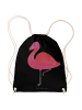 Mr. & Mrs. Panda Drawstring Bag Flamingo Classic ohne Spruch in Schwarz