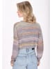 myMo Women Sweater in blue multicolor