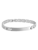 Adeliás Unisex Armband – Gliederarmband aus Edelstahl 21,5 cm in silber