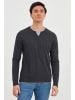 BLEND Langarmshirt BHLeonas 20711586ME Longsleeve mit Double-Layer-Optik in dunkelgrau