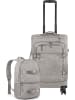 normani Reisetrolley mit Rucksackfunktion und kleinem 5L Rucksack in Beige