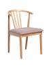 Beliani 2er-Set Esszimmerstuhl CRAIG in Braun/Beige