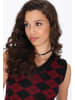 myMo ROCKS Vest in black burgundy