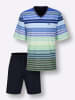 hajo Shorty in marine-pistazie-geringelt
