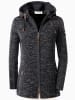 WITT WEIDEN Fleece-Jacke in schwarz-meliert