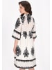 faina Women Dress in beige black