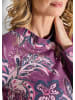 GOLDNER Sweatshirt Langarmshirt im Paisley-Design in beere / gemustert