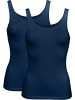 Erwin Müller Baumwolle, Single-Jersey Unterhemd 2er-Pack in marine