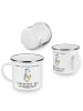 Mr. & Mrs. Panda Emaille Tasse Camping Elektriker Leidenschaft m... in Weiß