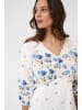 Kaffe Kleid KArosine Tight fit in Blue Tones Border Flower