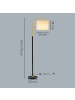 VASAGLE Stehlampe Lusia in Schwarz - (B)30 x (H)(150-175) x (T)30 cm