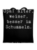 Mr. & Mrs. Panda Tragetasche Spruch Opa Weisheit mit Spruch in Schwarz