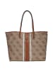 Guess Erenia Large 2 in 1 Tote - Shopper (coal logo) in latte logo