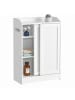VASAGLE Badschrank in Weiß - (B)20 x (H)80 x (T)60 cm