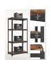 SONGMICS Standregal Cozory in Vintgebraun-Schwarz - (B)80 x (H)160 x (T)40 cm