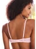 PETITE FLEUR Push-up-BH in rosé + weiß + schwarz