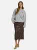 Norr Pullover Daphine in Light grey w. red print