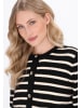 DreiMaster Maritim Women Cardigan in black offwhite