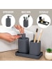 eluno Bad-Accessories Set VALONA 3tlg. ca. 8 x 15,5 cm (Ø/H)