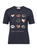 Betty Barclay Basic Shirt mit Aufdruck in Patch Dark Blue/Brown