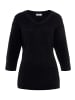 FLASHLIGHTS V-Ausschnitt-Pullover in schwarz