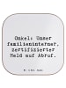 Mr. & Mrs. Panda Bierdeckel Spruch Onkel-Held mit Spruch in Weiß
