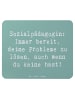 Mr. & Mrs. Panda Mauspad Spruch Sozialpädagogin Helferherz mit S... in Meeresbrise