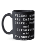 Mr. & Mrs. Panda Teetasse Spruch Widder Power mit Spruch in Schwarz