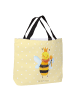 Mr. & Mrs. Panda Tote Bag Biene König ohne Spruch in Gelb Pastell