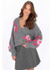 myMo Women Cardigan in dark grey