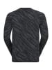 Odlo Baselayer Shirt Blackcomb Bl Light in Schwarz-gemustert