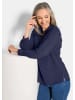 GOLDNER Zeitlose Viskosebluse mit Hemdkragen in blau