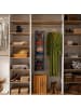 relaxdays Kleiderschrank Hängeregal in Grau - (B)30 x (H)131 x (T)30 cm