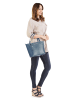 Cluty Handtasche echt Leder in blau