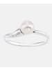 Diamant L'éternel Ring aus 375 Weißgold mit 0.01 Karat Diamant mit Perle