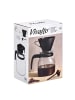 Vivalto Glaskanne mit Filter und Deckel, 1,2 l in Schwarz, 12,5 x 18 x 23 cm