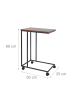 relaxdays Beistelltisch in Braun/ Schwarz - (B)50 x (H)68 x (T)35 cm