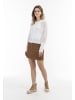 DreiMaster Damen Weitmaschige Strickjacke in Wollweiss