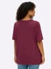 sheego Halbarmshirt in bordeaux