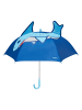 Playshoes Regenschirm Hai in Blau