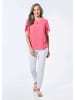 GOLDNER Kurzgröße:  Bluse Bluse mit aufregender Ärmellösung in pink
