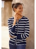 Heine Cardigan in marine-ecru-gestreift