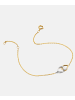 Diamant L'éternel Armband aus 375 Gelbgold mit 0.02 Karat Diamant