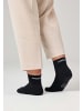 SNOCKS Retro Sneaker Socken aus Bio-Baumwolle Schwarz (SNOCKS) 4 Paar