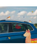 Mr. & Mrs. Panda Sonnenblende Auto Flamingo Stolz Design ohne Sp... in Weiß