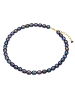 Valero Pearls Perlen-Kette aus Sterling Silber mit Süßwasser-Zuchtperle in blau