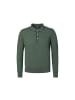 La Martina Langarm-Poloshirt MCS006 XT in dunkelgruen