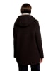 Gil Bret Wolljacke mit Kapuze in Dark Brown Melange