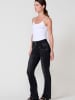 KOROSHI Damen Jeans Korsett Bot Cut Push Up Stud in SCHWARZER DENIM